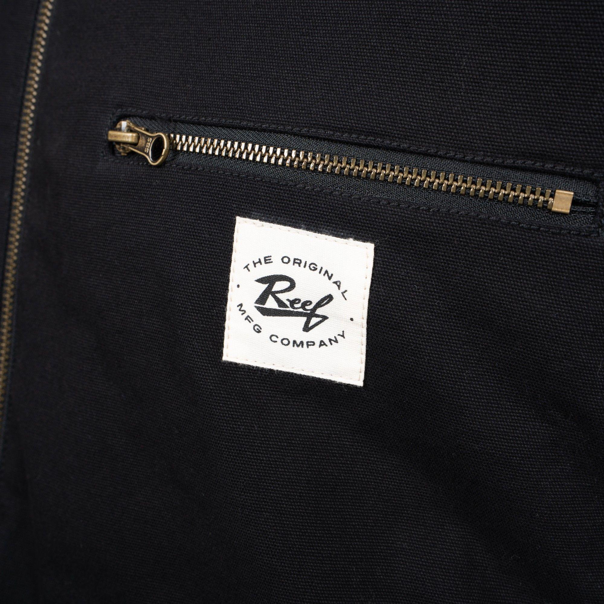 Casaca Reef Men Full Zipper Black Beige-2