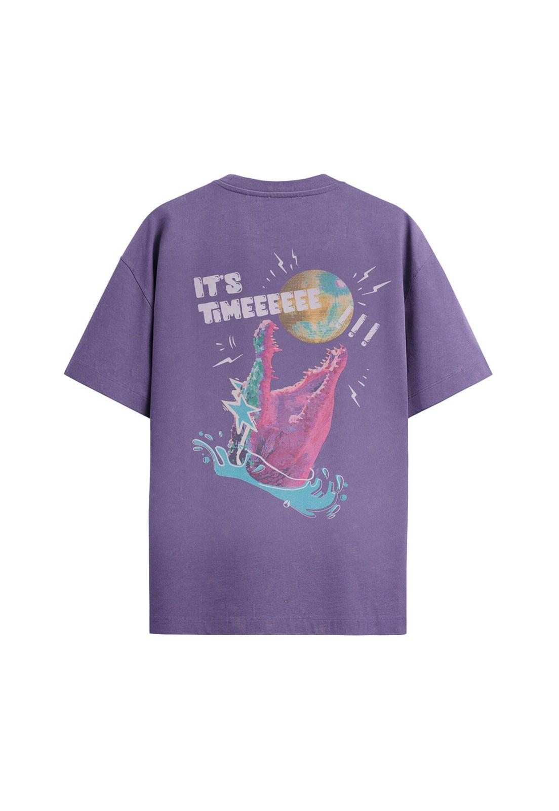 Polera Nixon Men Crocodile Light Purple-1