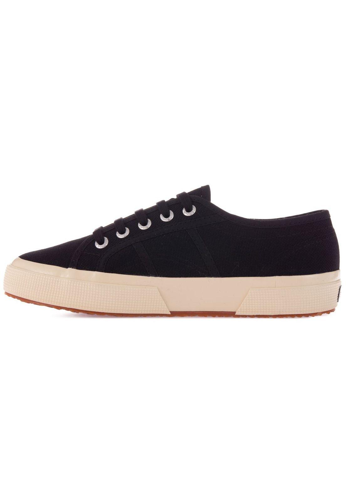 Zapatilla 2750 Shiny Gum Black Off White Superga-1