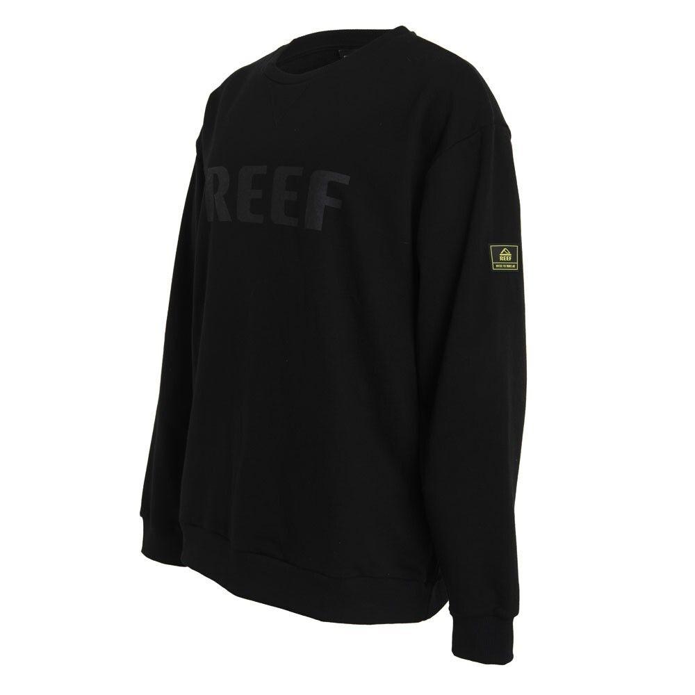 Poleron Men Crew Black Logo Front-1