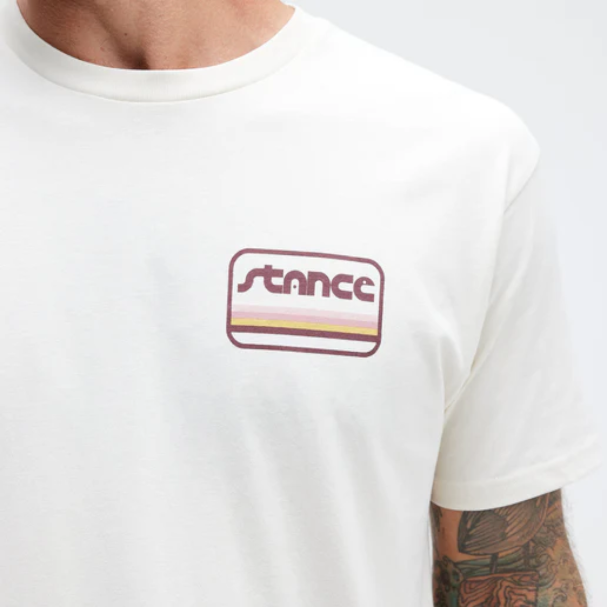 Polera Stance Camino Vintage White-3
