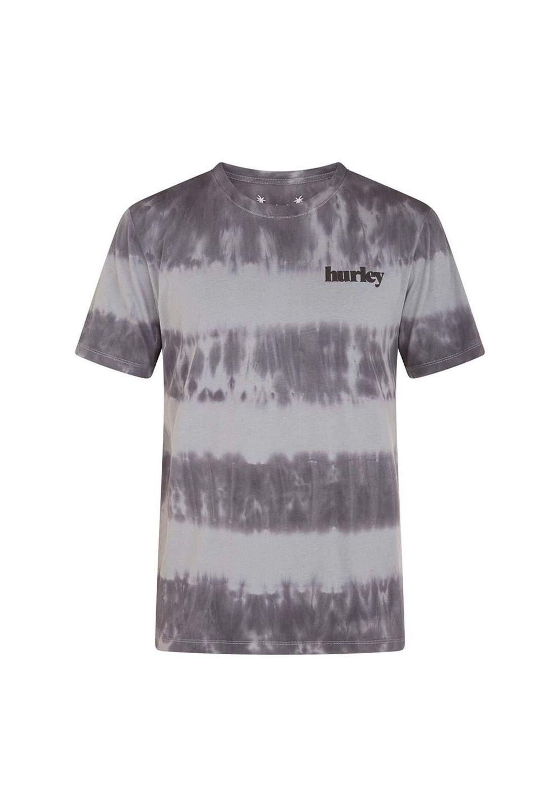 Polera Everyday Washed Tiedye Tealtint Grey Black Hurley-0