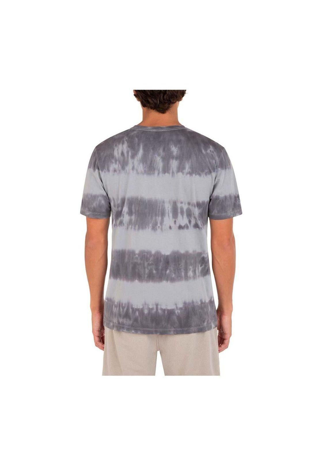 Polera Everyday Washed Tiedye Tealtint Grey Black Hurley-3