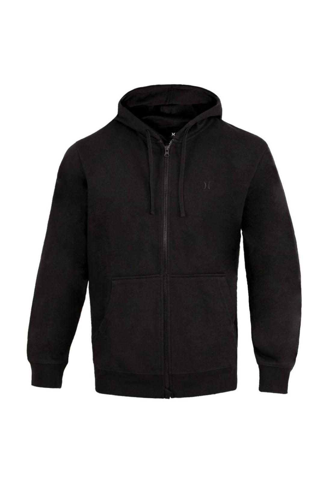Polerón Full Zip Essentials Thru Black-0
