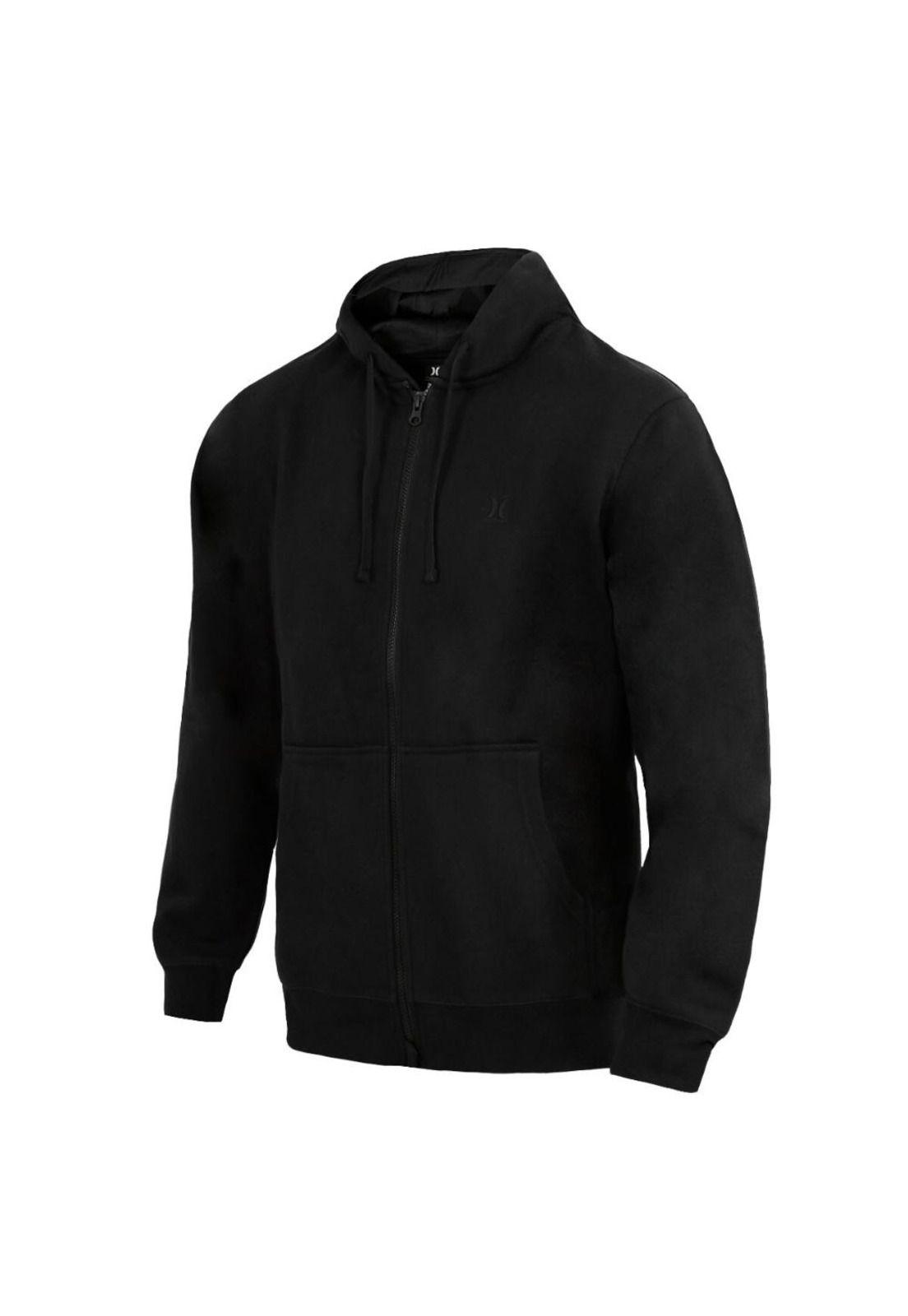Polerón Full Zip Essentials Thru Black-2
