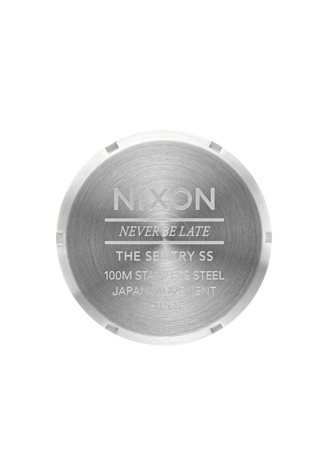 Reloj Nixon Sentry Silver Coral-4