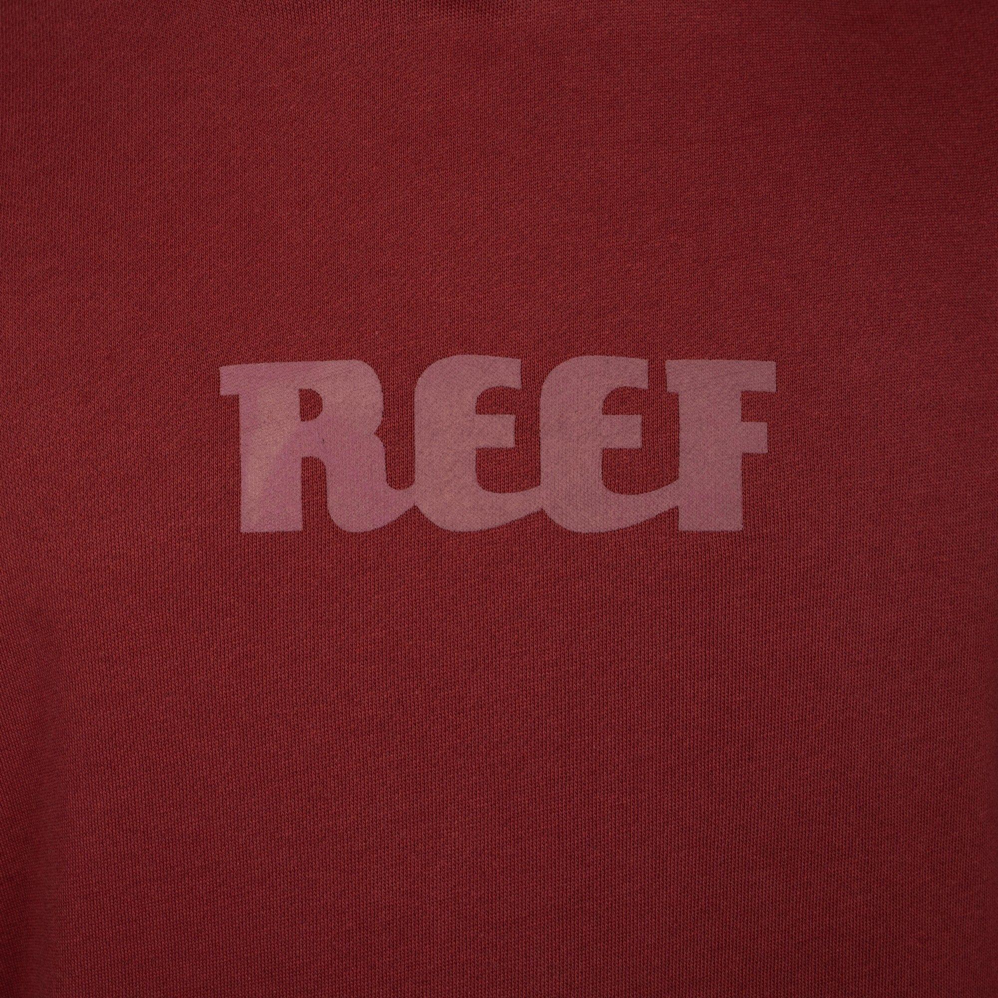 Polerón Hoodie Reef Men Red Logo Light Red-2