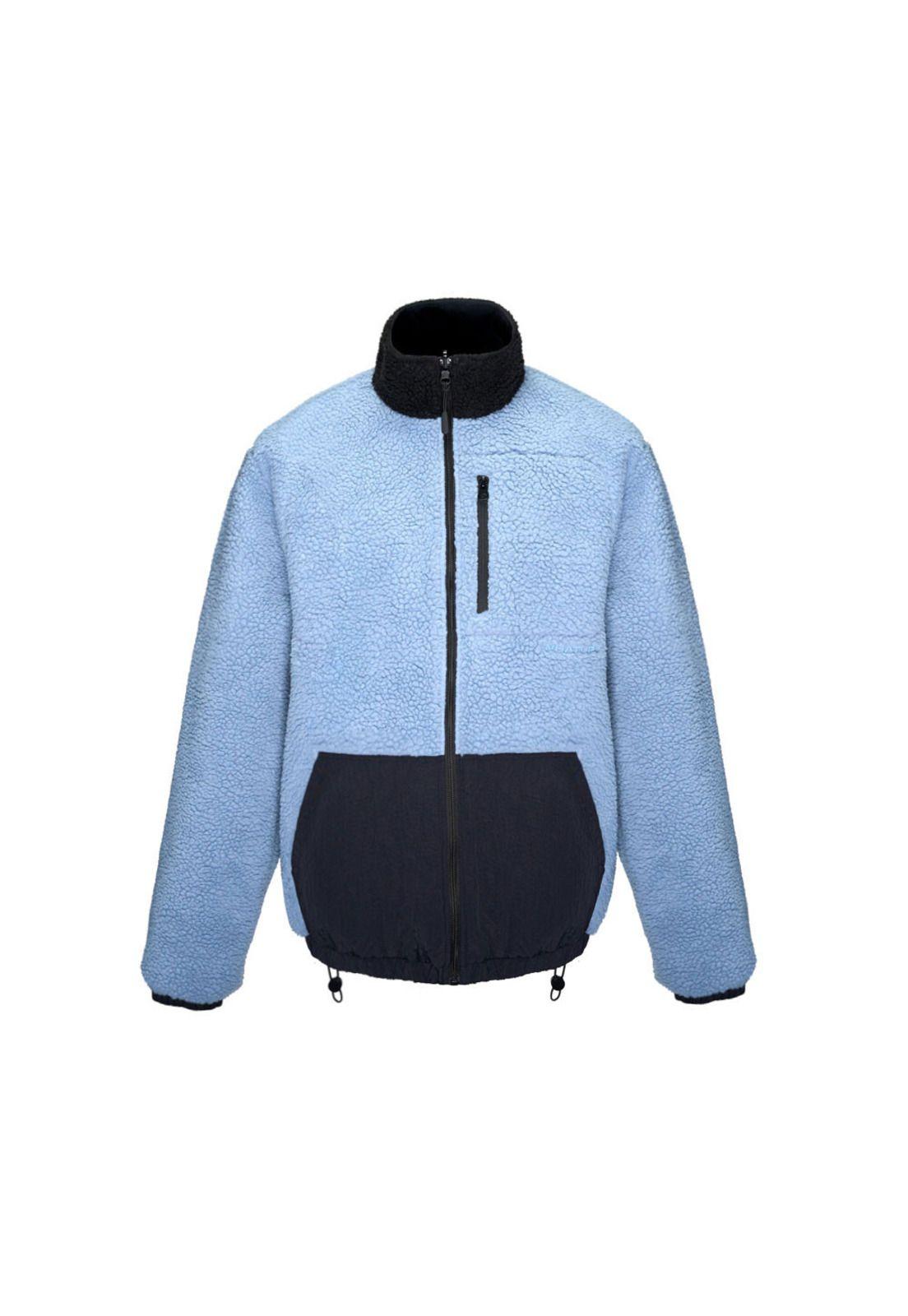 Sherpa Whatup Men Reversible Full Zipper Black Blue-1