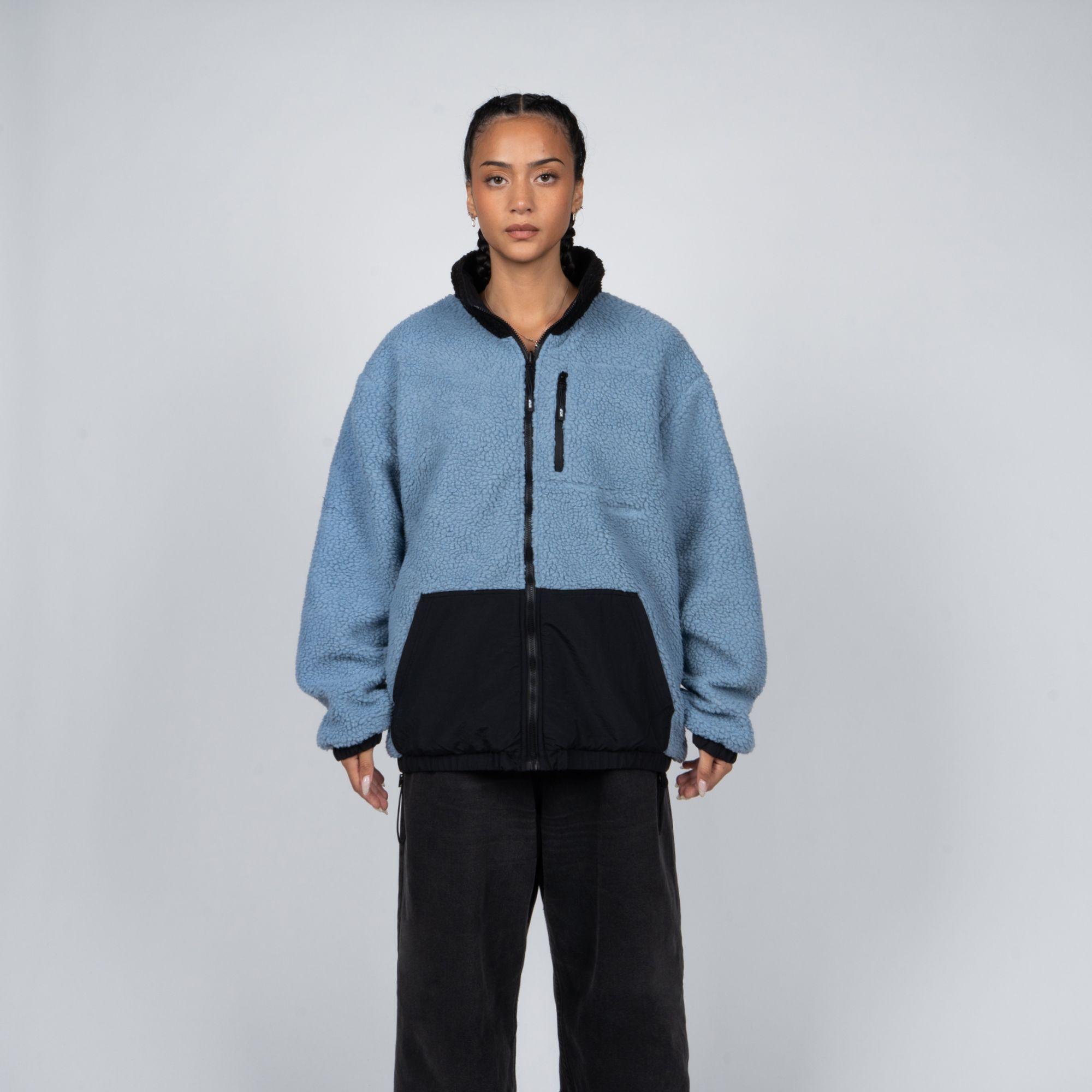 Sherpa Whatup Reversible Full Zipper Black Blue-0
