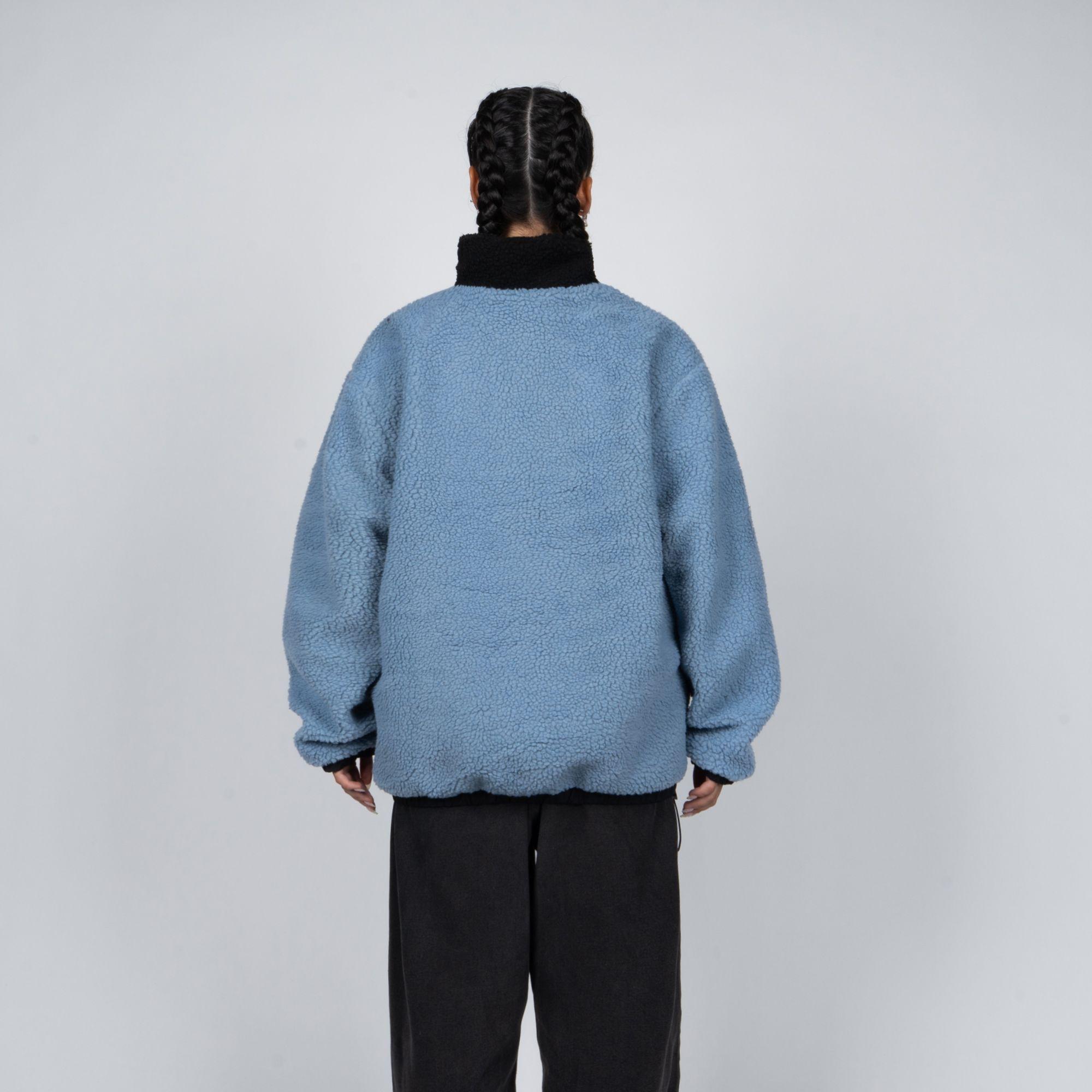 Sherpa Whatup Reversible Full Zipper Black Blue-3