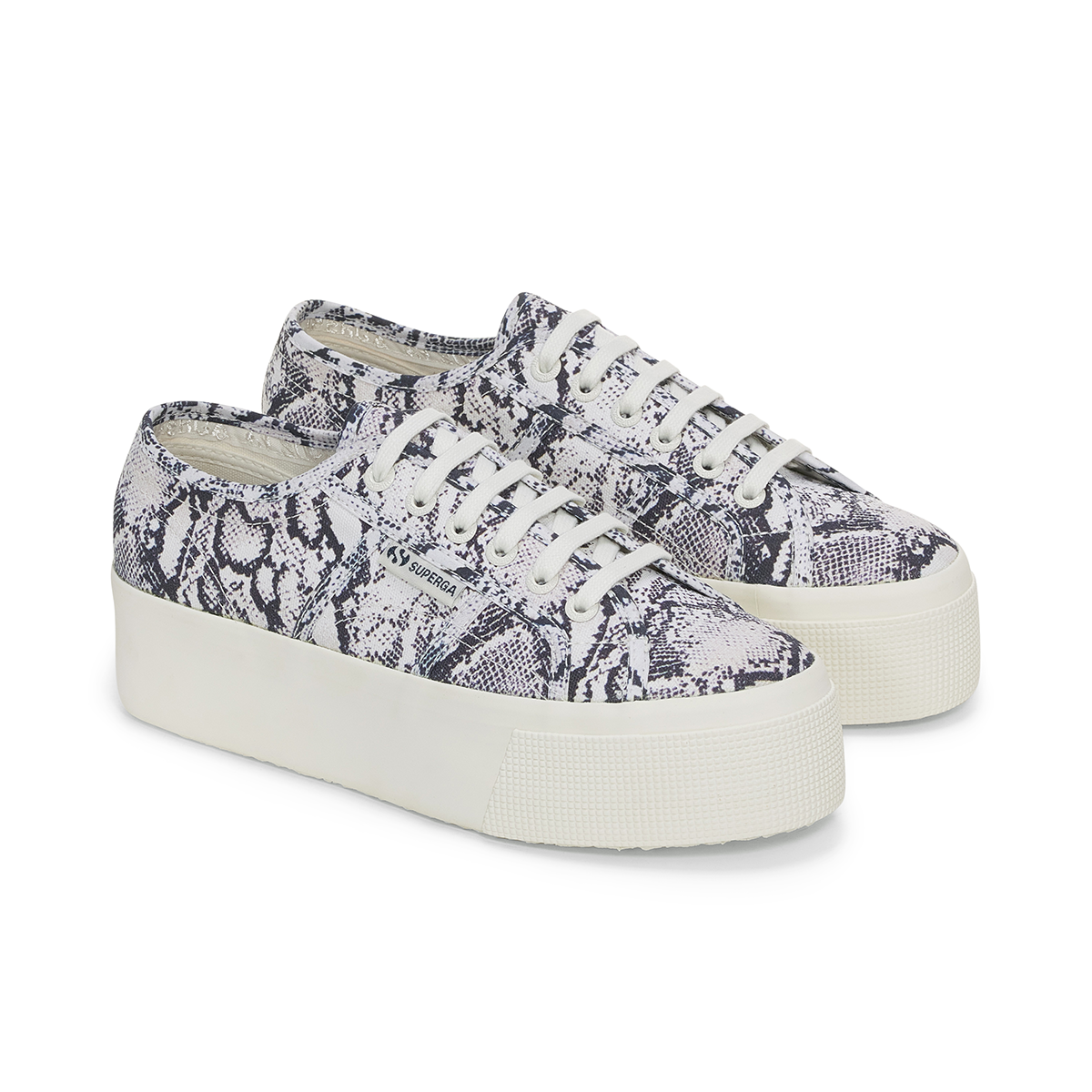 Zapatilla 2790 Print White Avorio Navy Snake-1