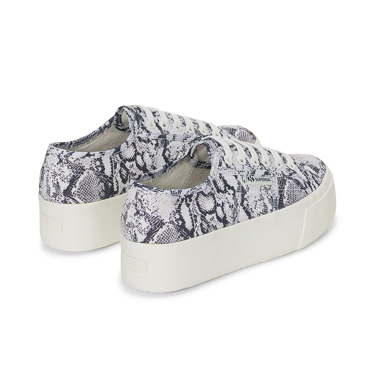 Zapatilla 2790 Print White Avorio Navy Snake-2