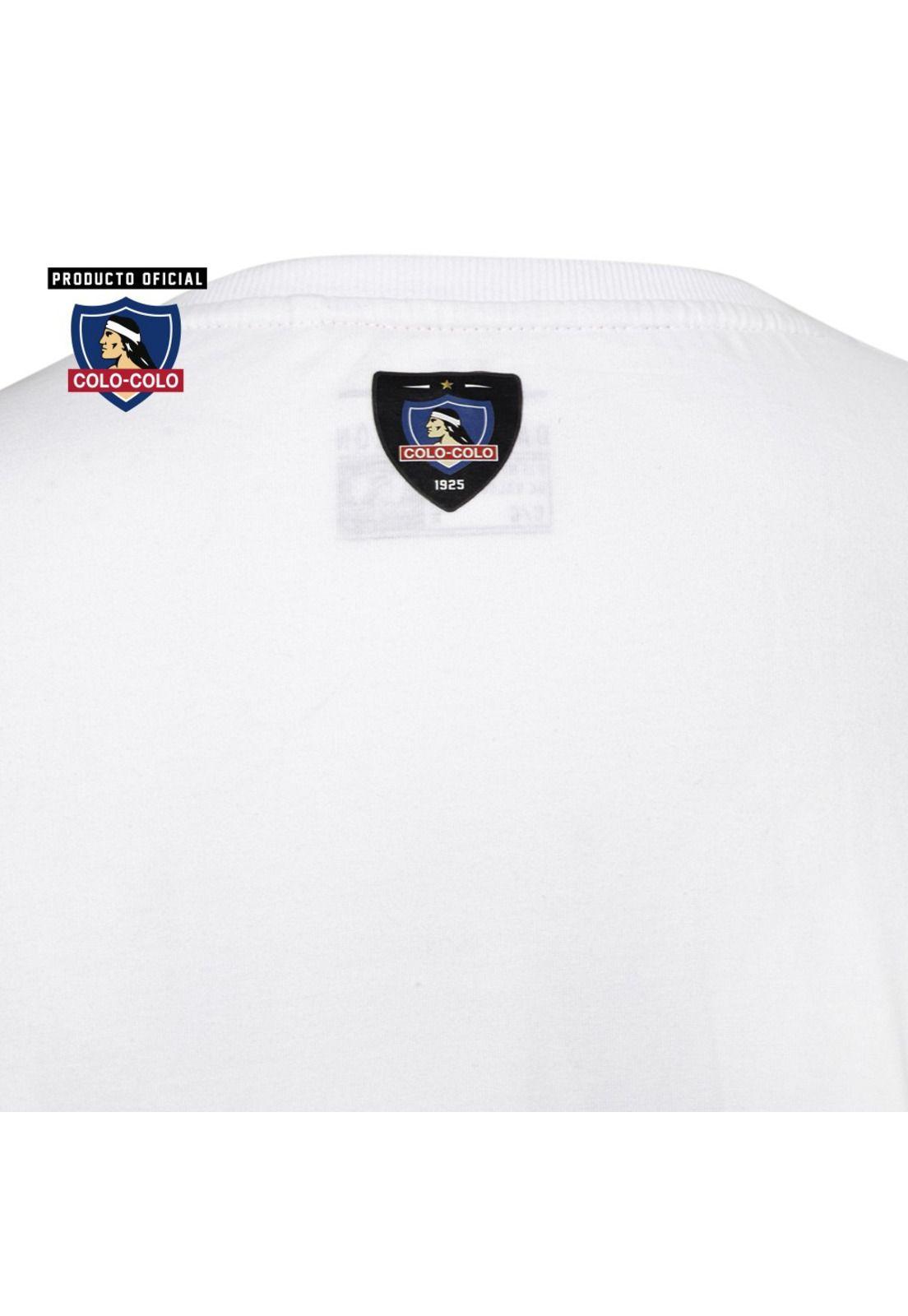 Polera Colo Colo Urbano Blanca Eterno-3