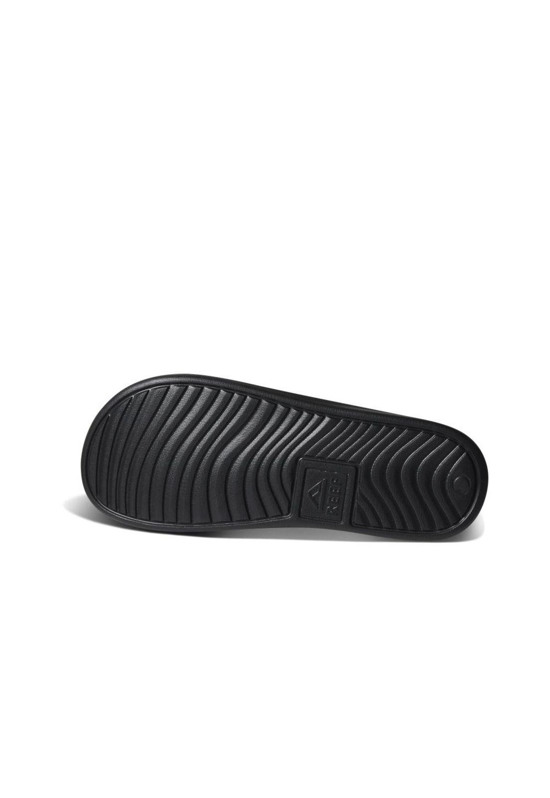 Sandalia Reef  Mujer  One Slide black silver-3