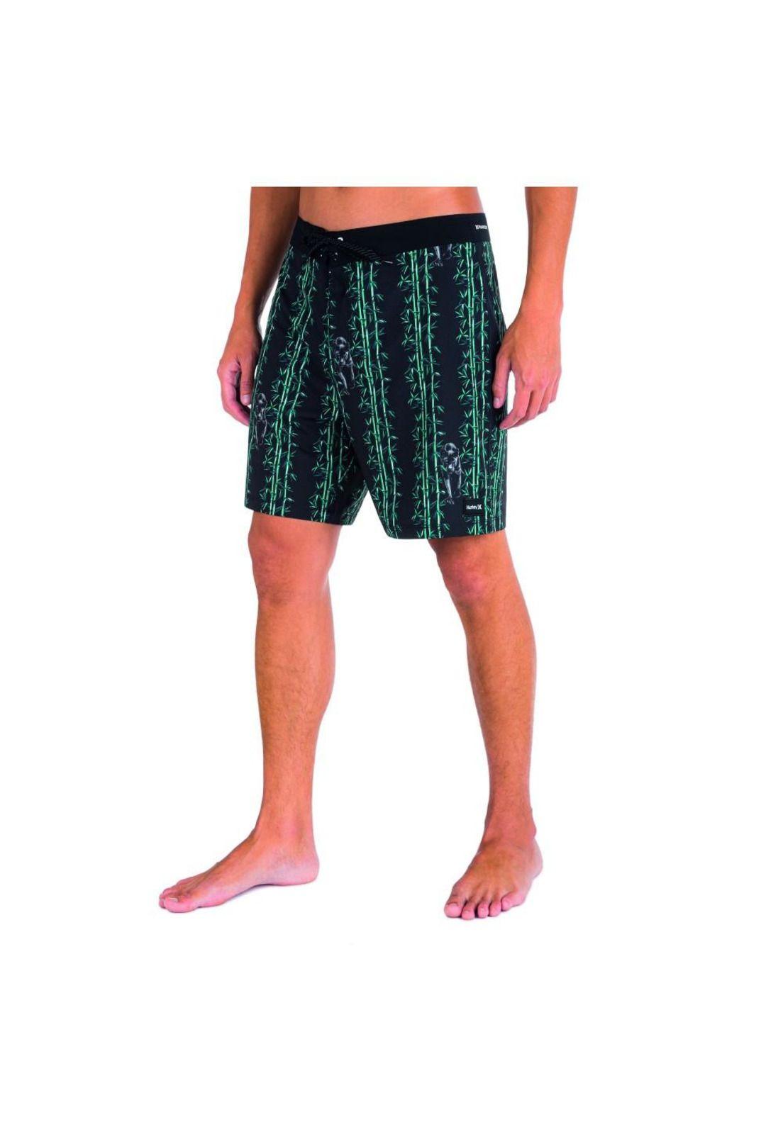 Traje de Baño Phantom Classic 18" Boardshorts Black Multi-4