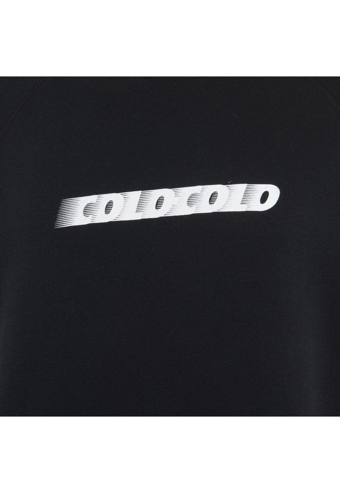 Polerón Colo Colo Urbano Logo Front Black White Red-3
