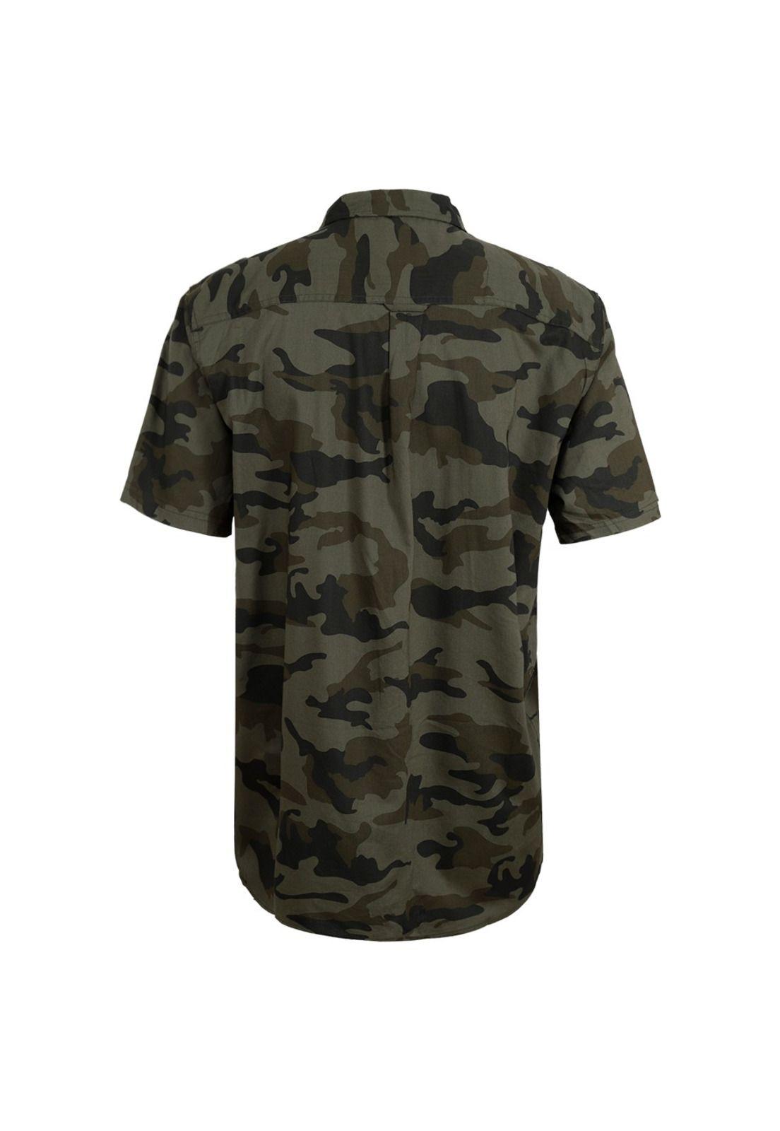 Camisas Manga Corta Reef Hombre Verde-2