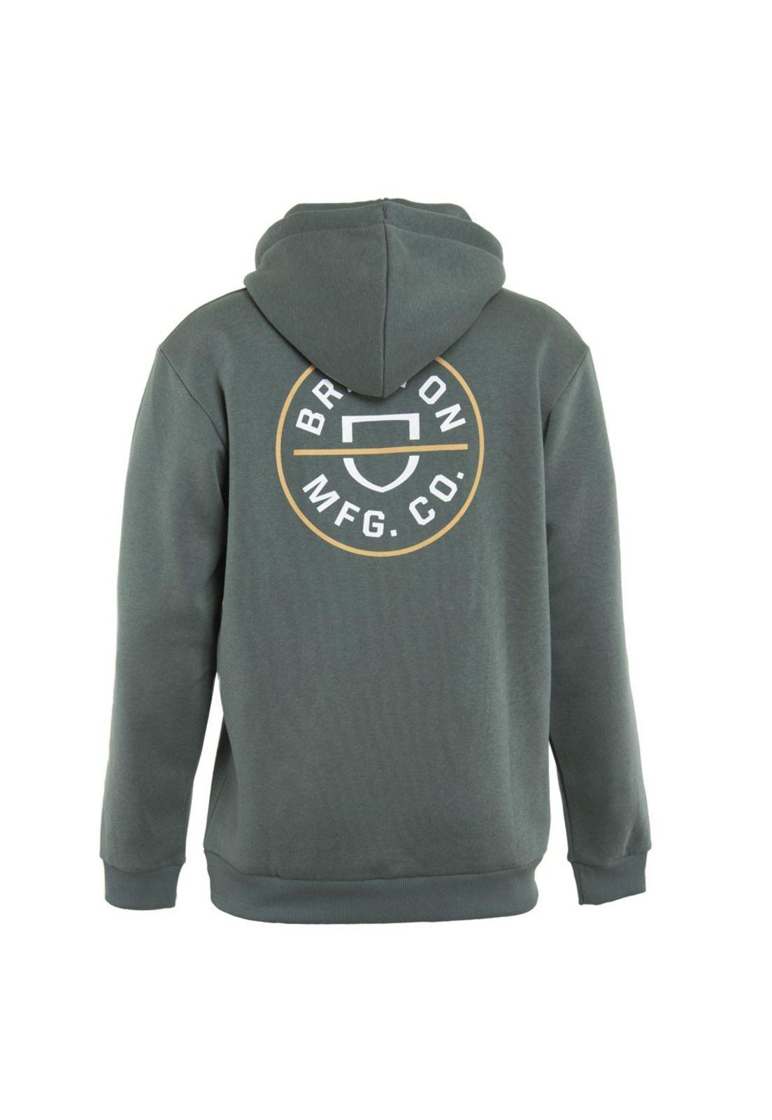 Poleron Men Hoodie Logo Green Light Yellow-2