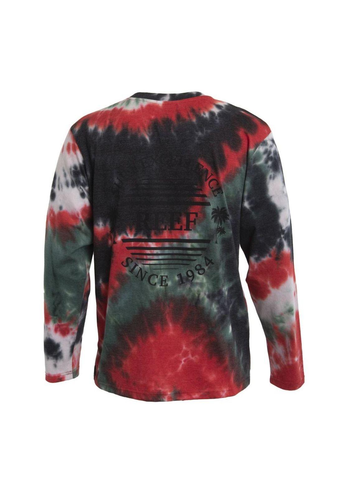Polera Men Long Sleeve Tie Dye Multicolor-2