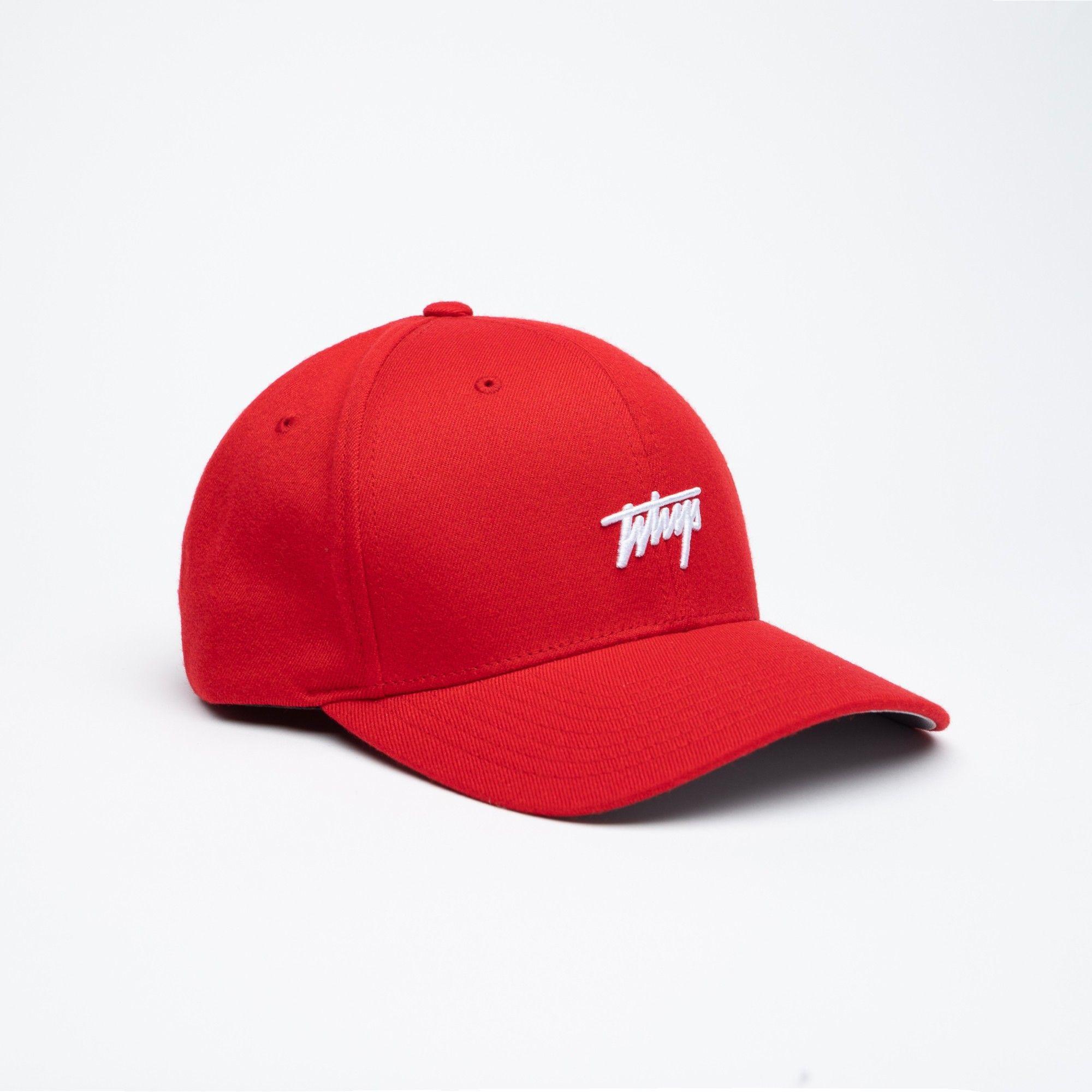 Jockey WhatUp Tiny Logo Red White Fitted-3