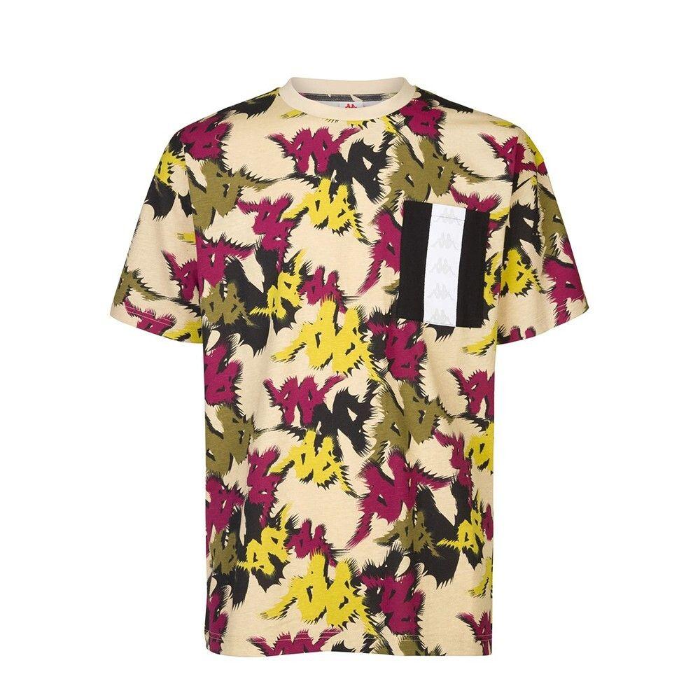 Polera 222 Banda Men Fapo Beige Violet Graphic-0