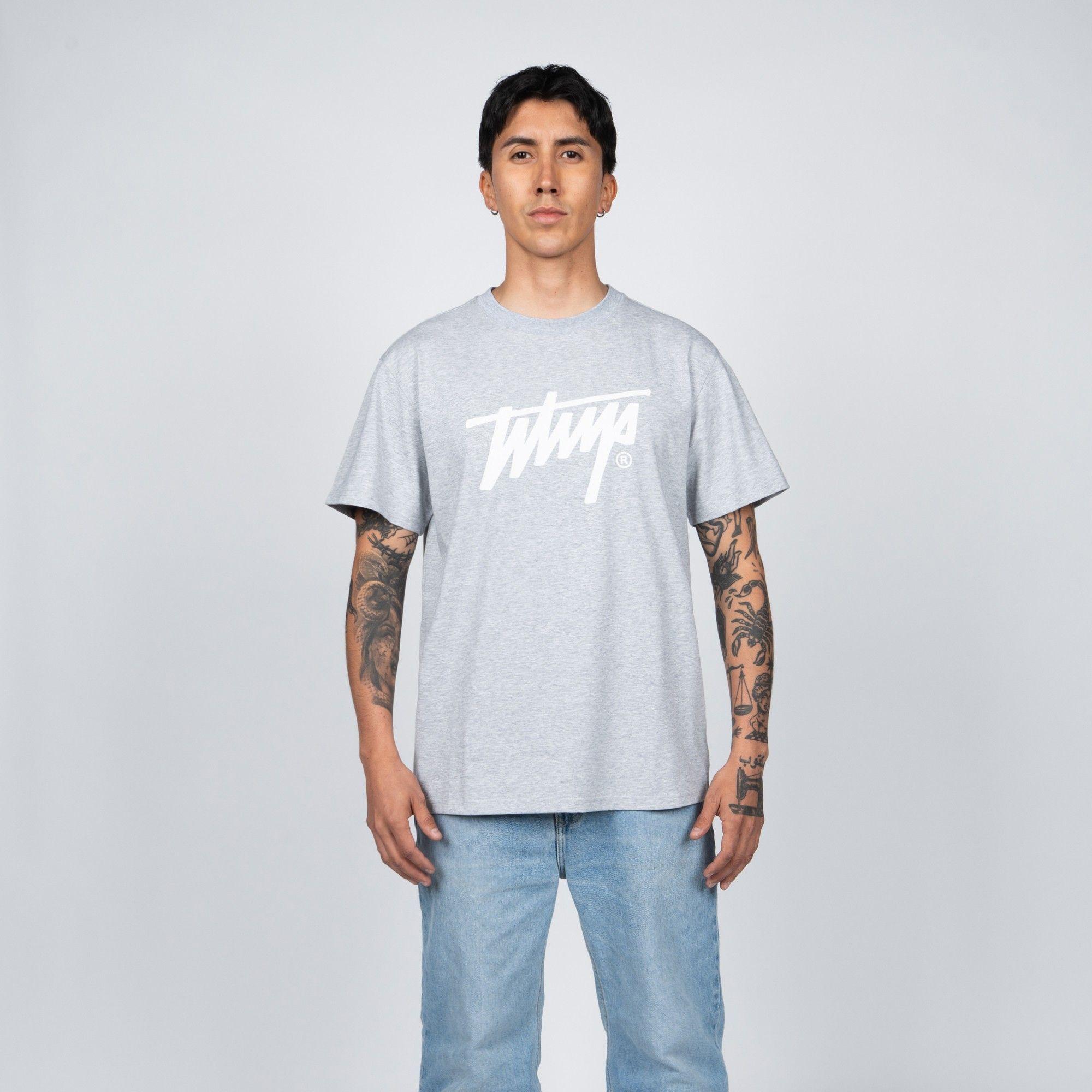 Polera WhatUp Classic Icon Grey White-0