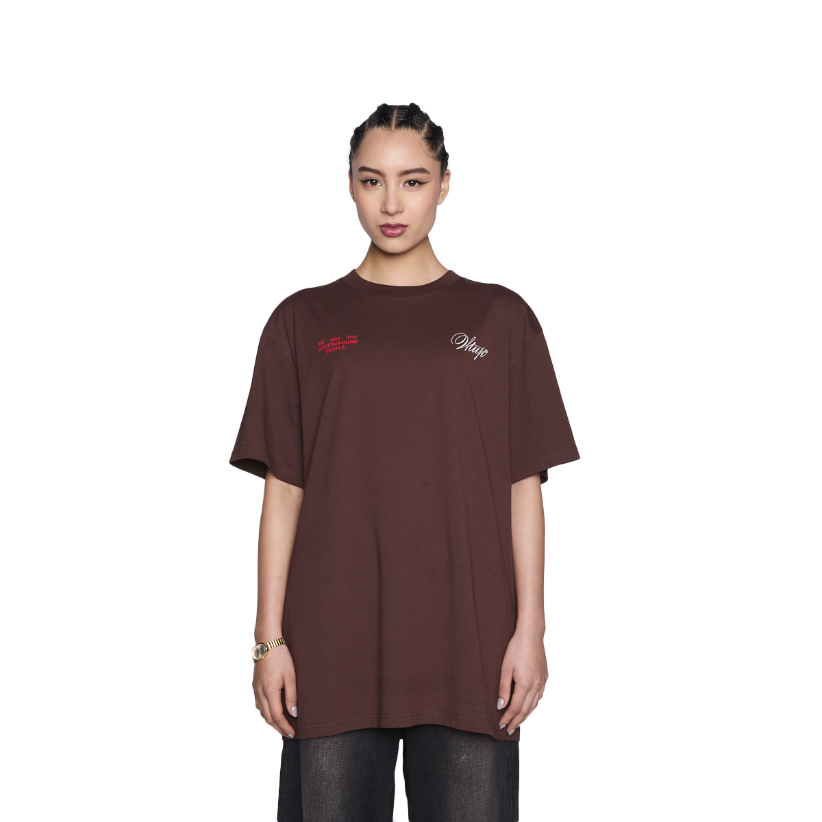 Polera Whatup Sorry Mom Brown-0