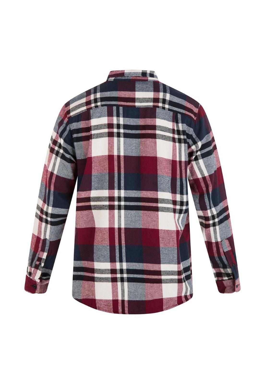 Camisa Portland Organic Truerd Burgundy-1