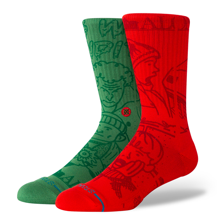 Stance Sock Home Alone Green Red-0