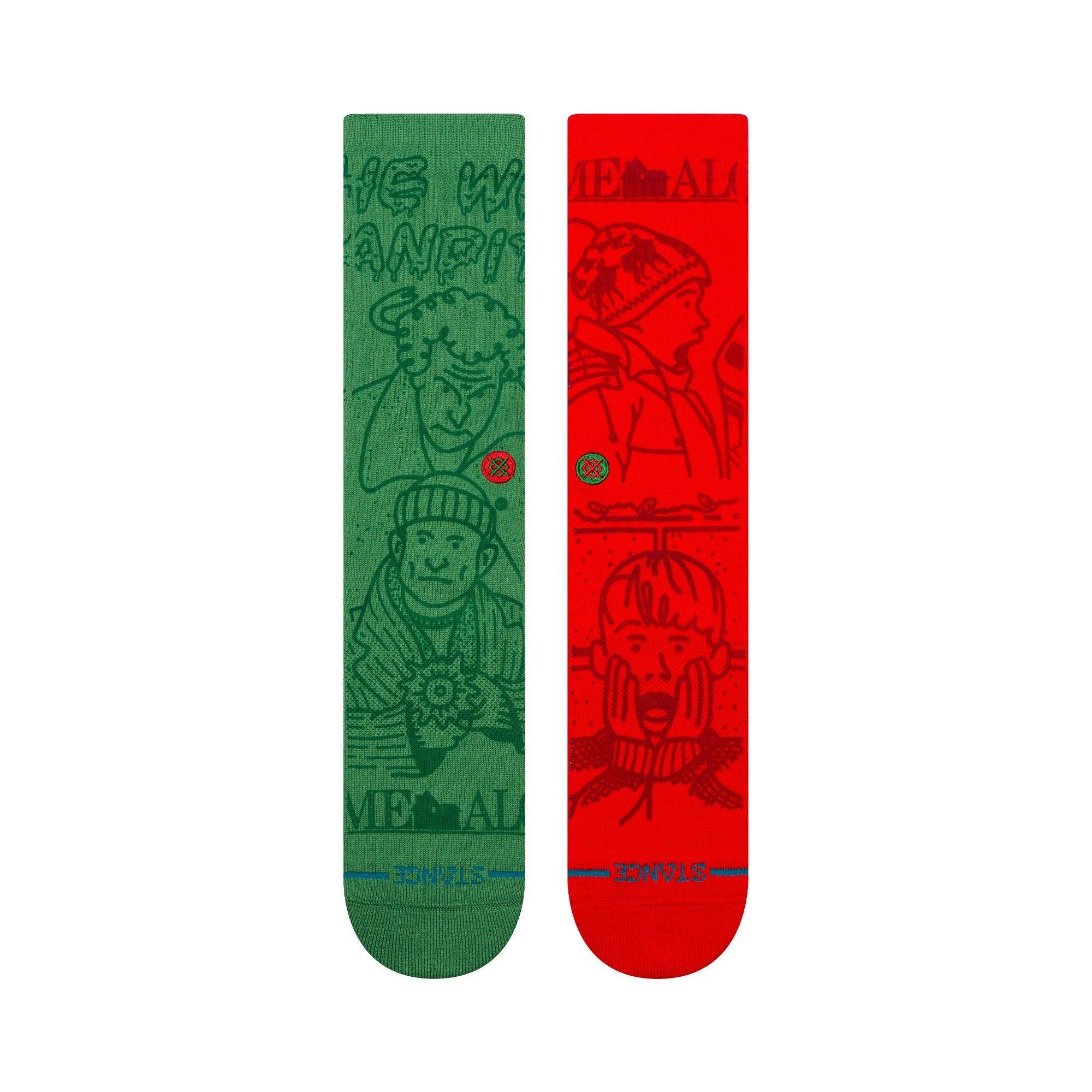 Stance Sock Home Alone Green Red-1