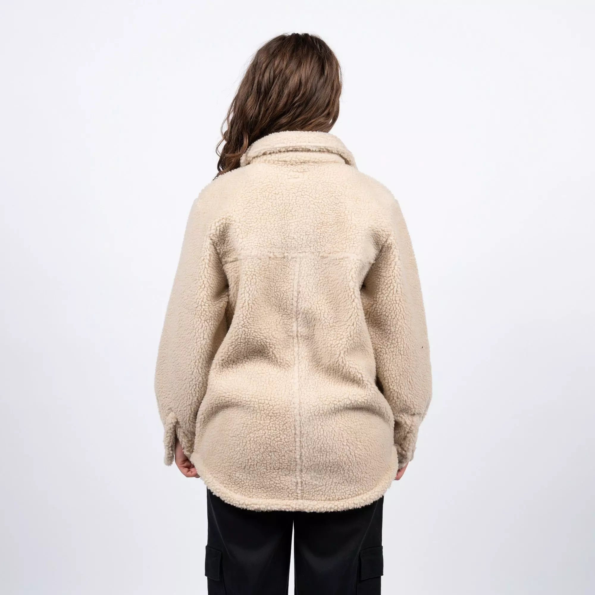 Sherpa Buttons Reef Women White Beige-1