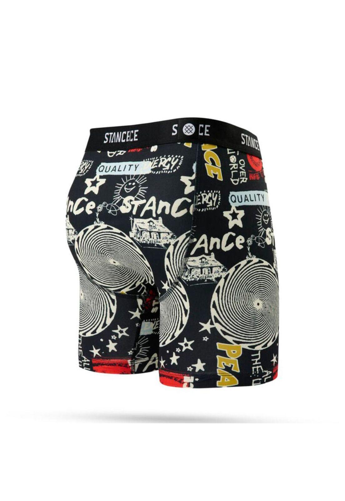 Boxer Me Stance All Over Brief Black-1