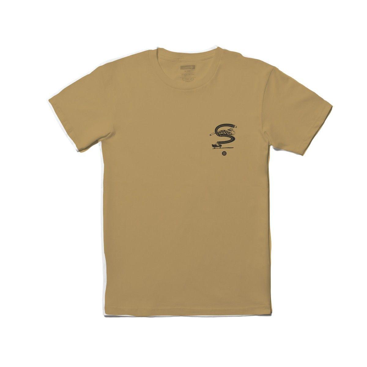 Polera Stance Pounding Pavement Tee Khaki-0