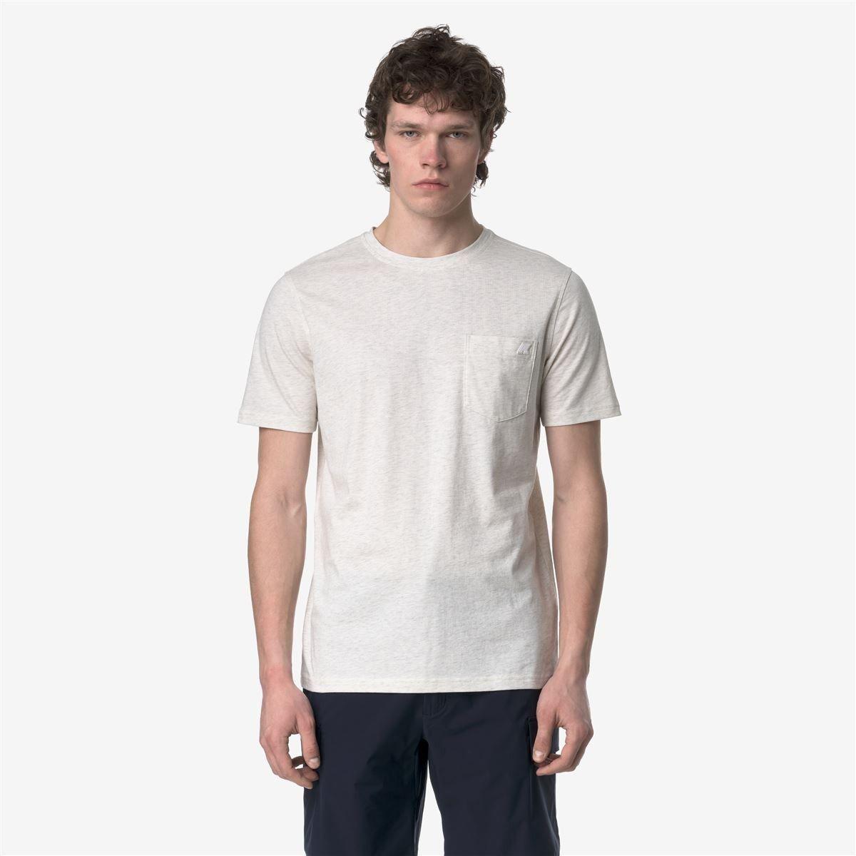 Polera K-Way Men Sigur Bleach Melange-1