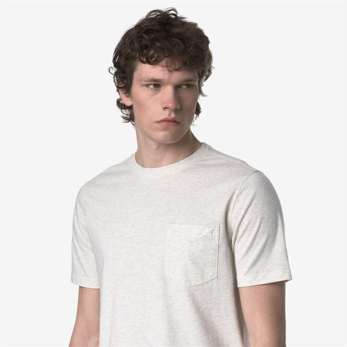 Polera K-Way Men Sigur Bleach Melange-4