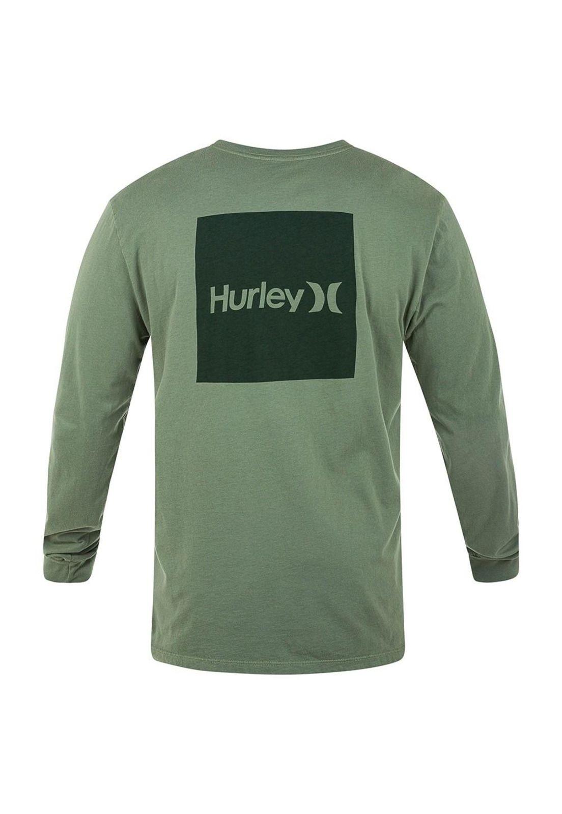 Polera Evd Wsh OAO Solid LS Spiral Sage Hurley-1