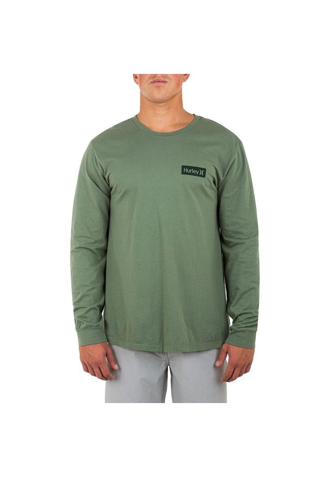 Polera Evd Wsh OAO Solid LS Spiral Sage Hurley-2