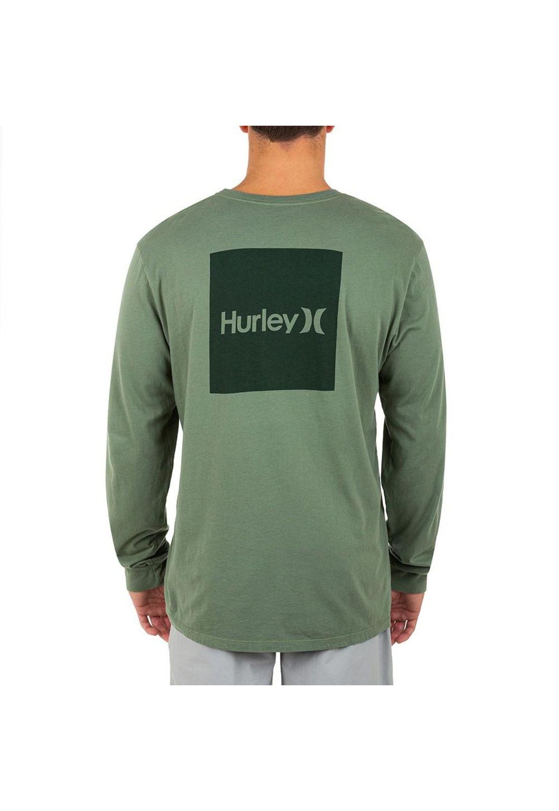 Polera Evd Wsh OAO Solid LS Spiral Sage Hurley-3