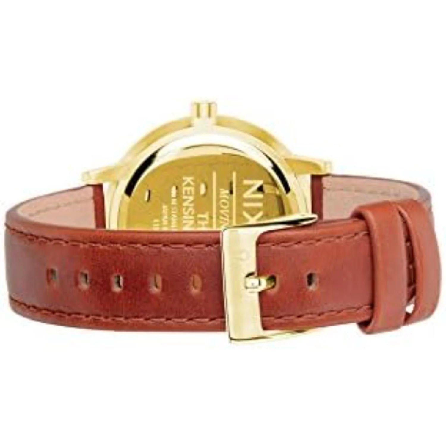 Reloj Nixon Kensington Leather Gold Saddle-1