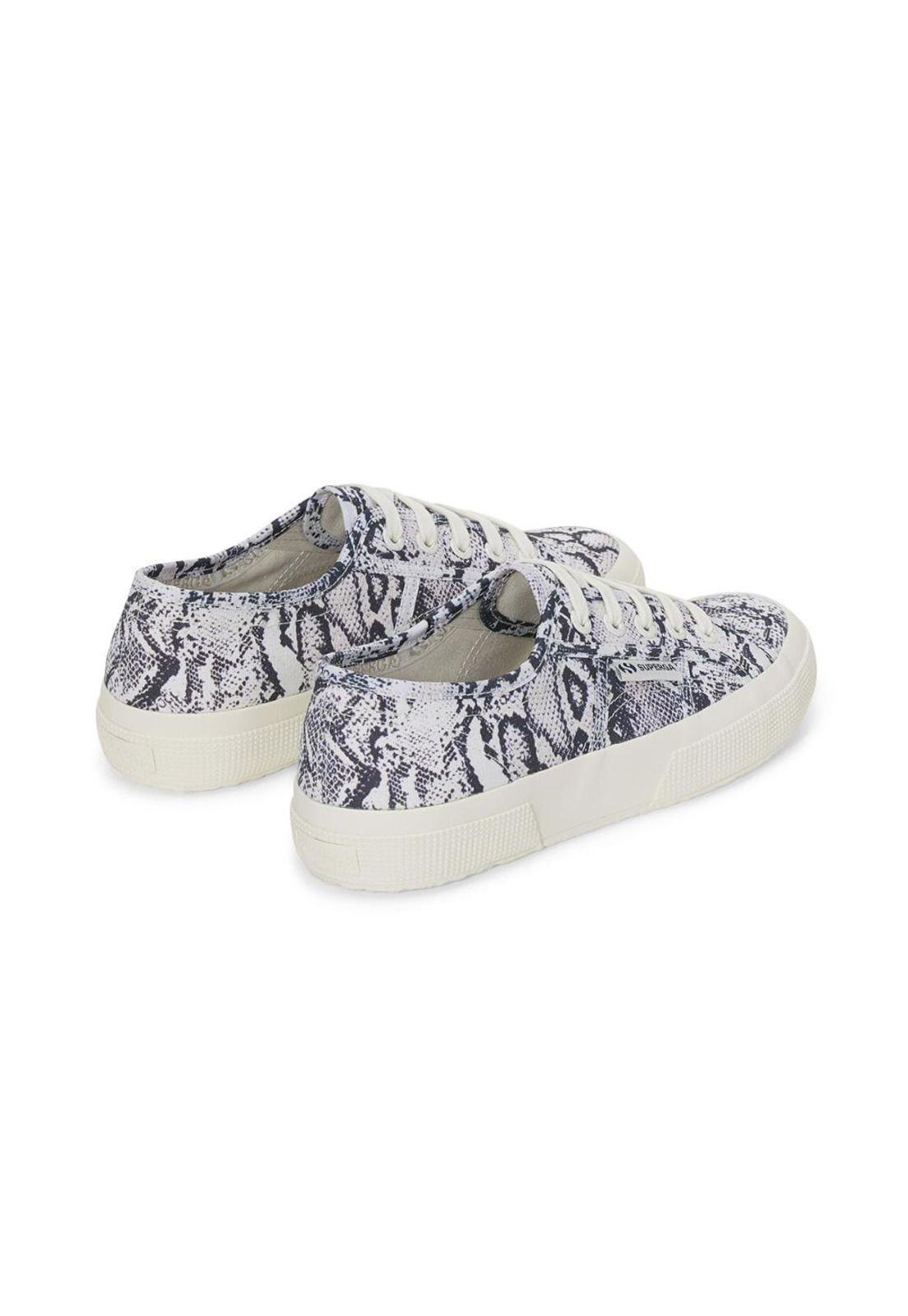 Zapatilla 2750 Print White Avorio Navy Snake-2