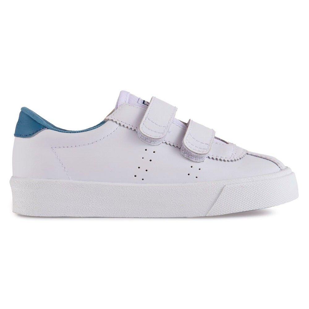 Zapatilla 2843 Kids CLUB STRAPS Act White Blue Superga-0
