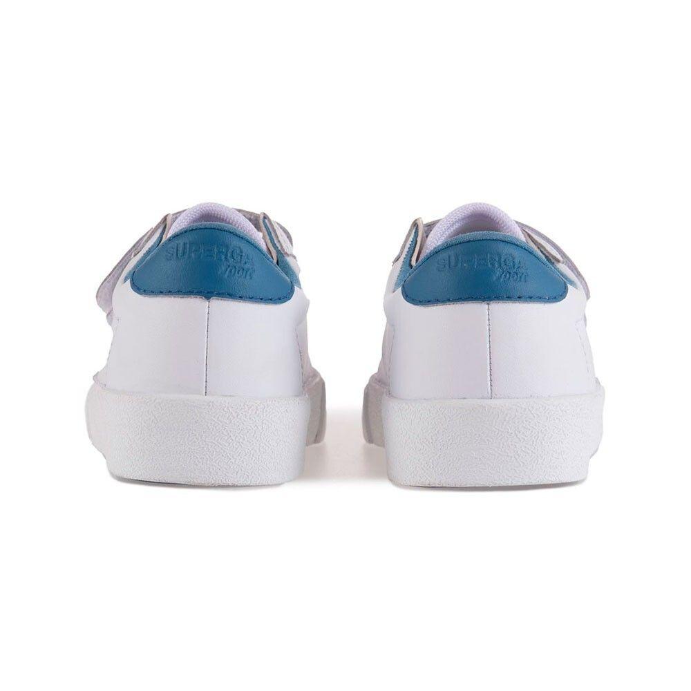 Zapatilla 2843 Kids CLUB STRAPS Act White Blue Superga-2