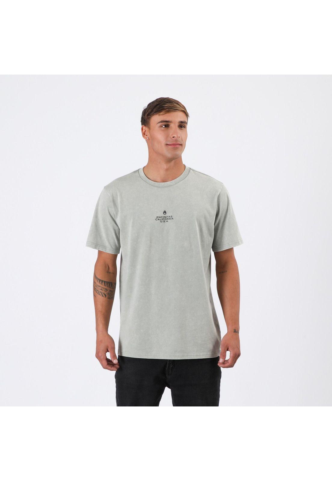 Polera Nixon Men Origins Light Green-3