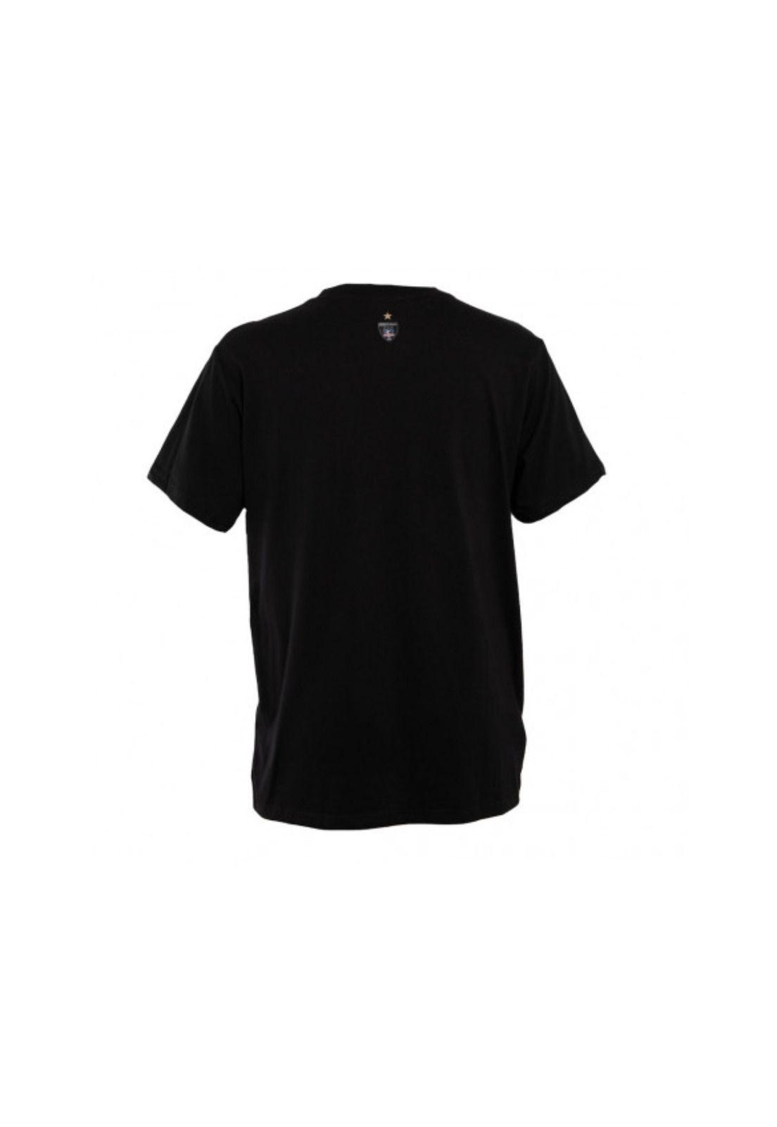 Polera Colo Colo Urbano Negra diseños Gris-2