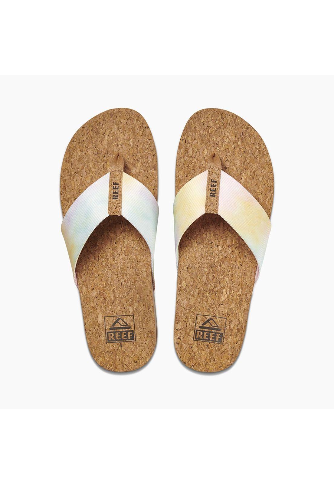 Sandalia Cushion Strand Women Brown Multi Reef-1