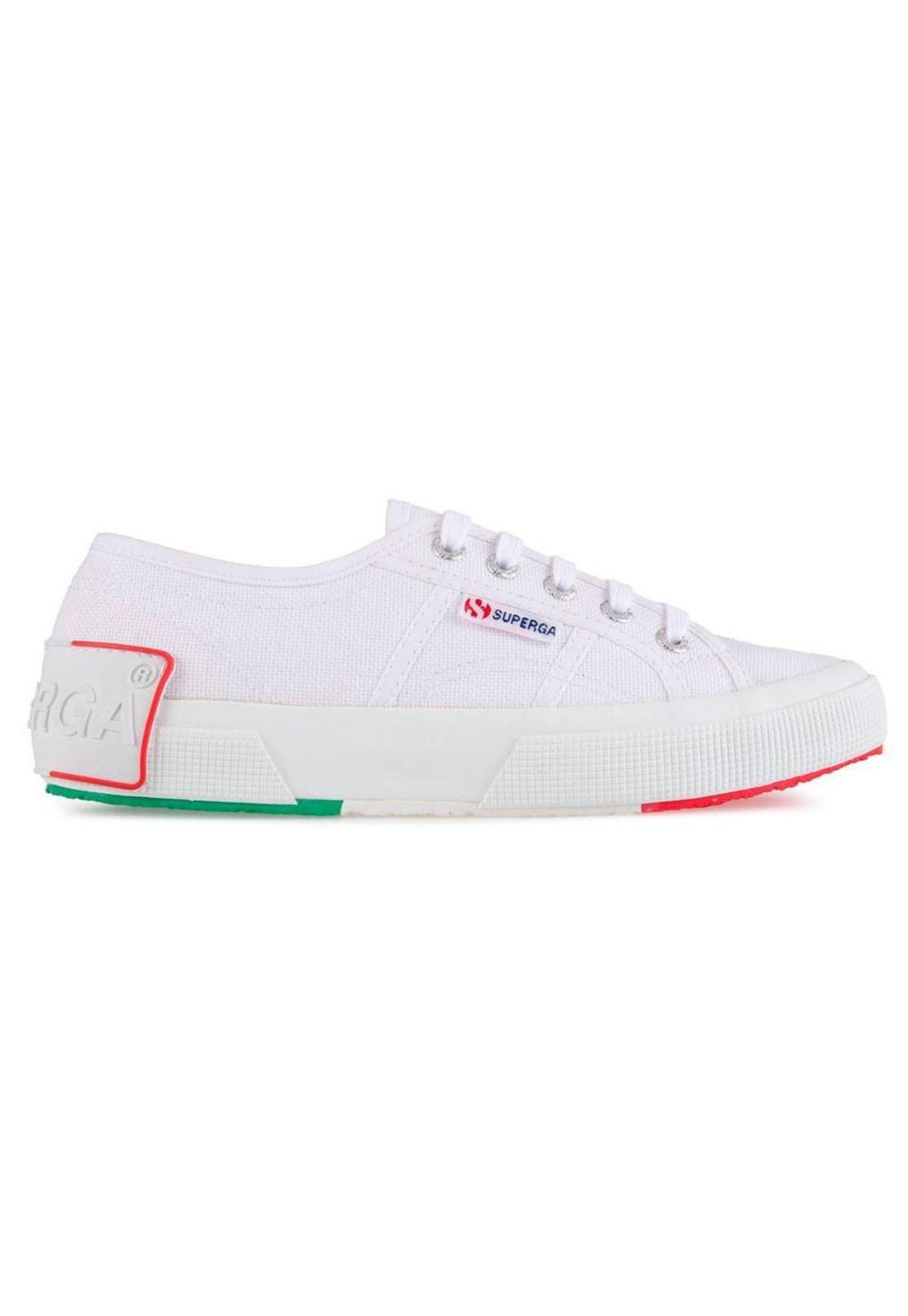 Zapatilla 2750 BIG RUBBER PATCH White Italy Flag Superga-0