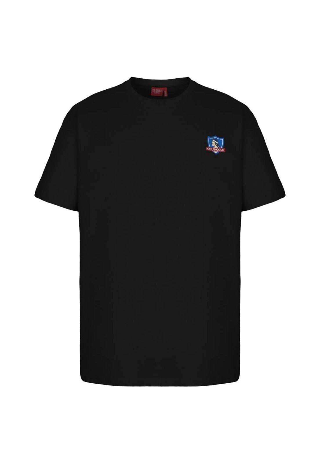 Polera Colo Colo Hombre Insignia Negro-0