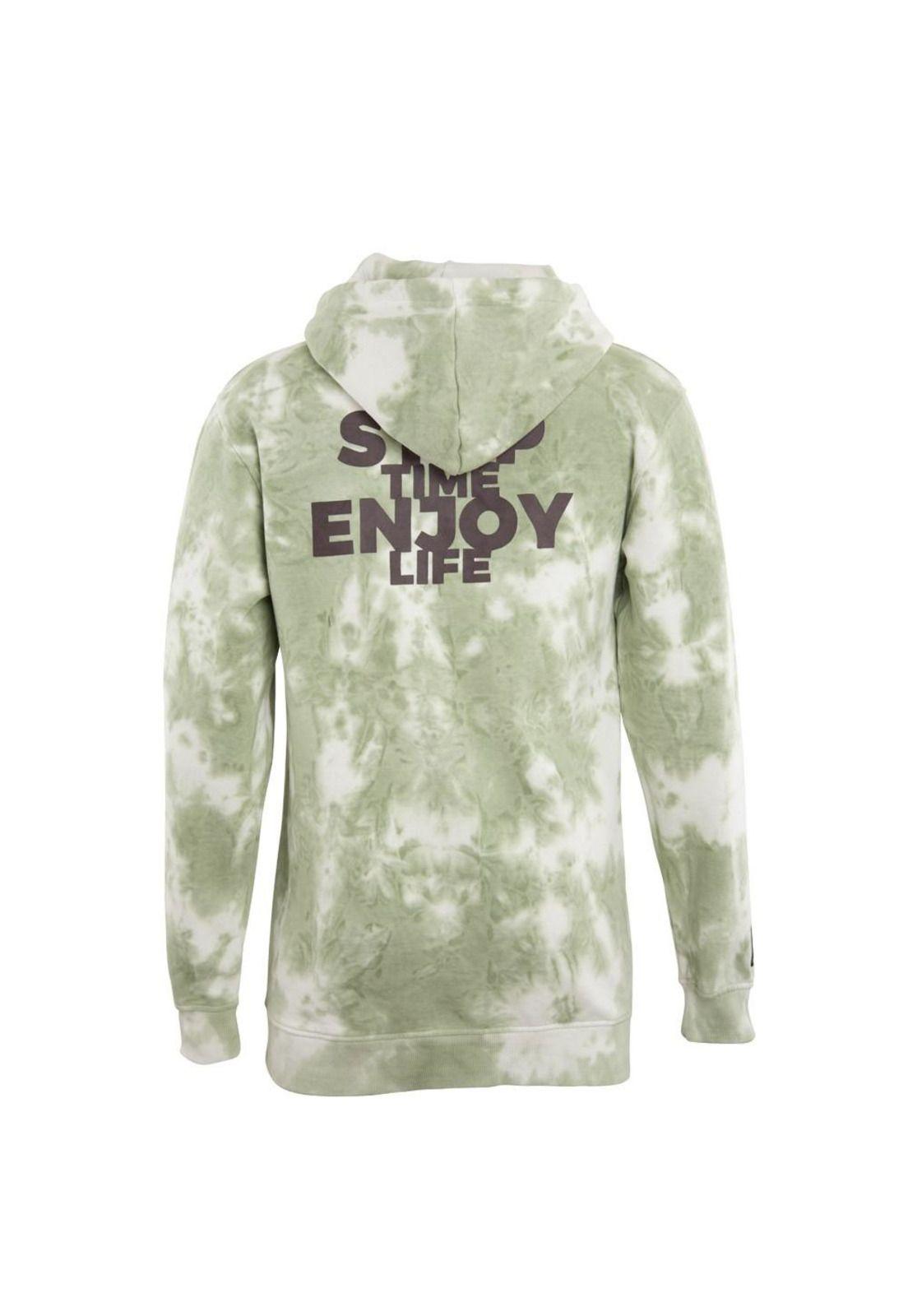 Poleron Men Oversize Stop time Green-2