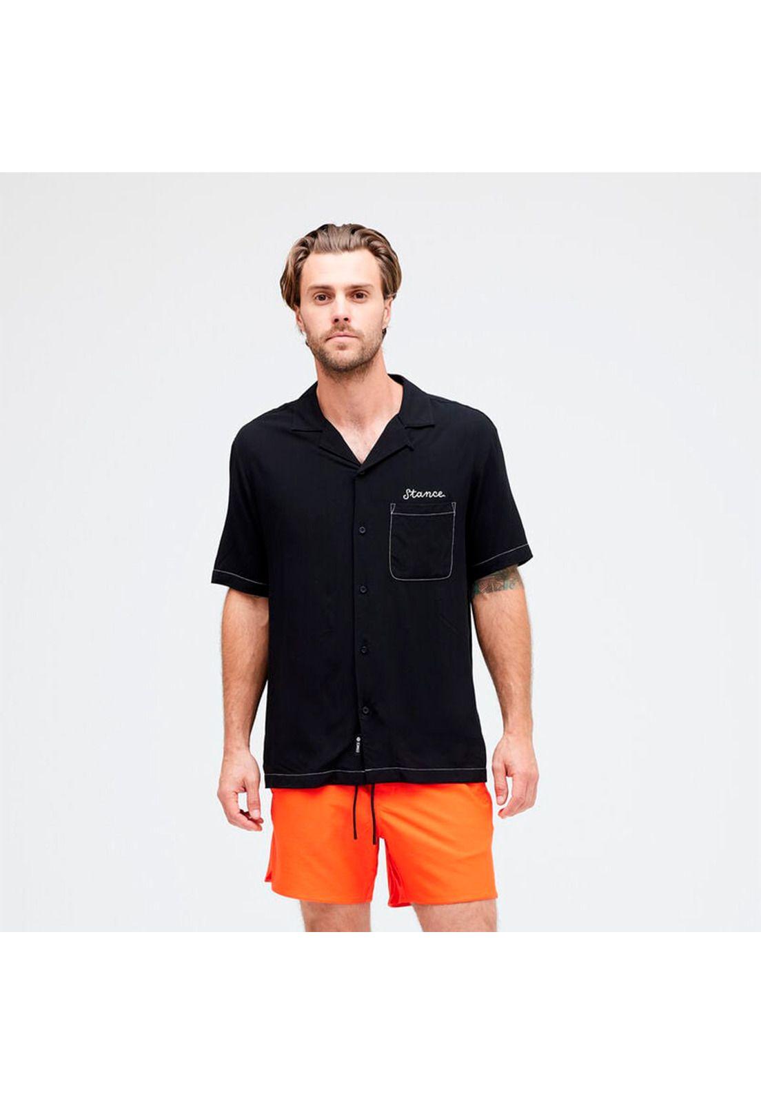 Camisa Stance Yoto Button Up Black-1