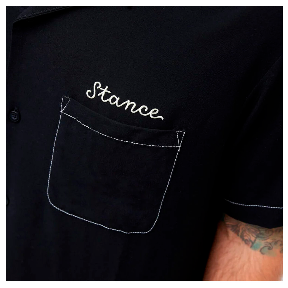 Camisa Stance Yoto Button Up Black-3